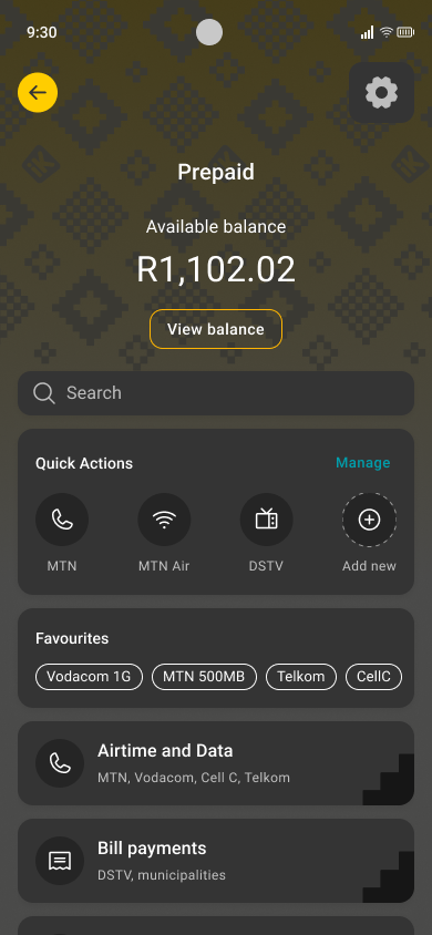 Prepaid home, version 2